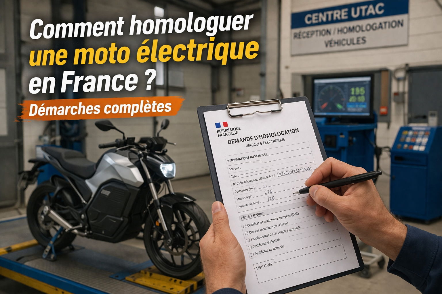 Comment homologuer une moto electrique en France ? Demarches completes