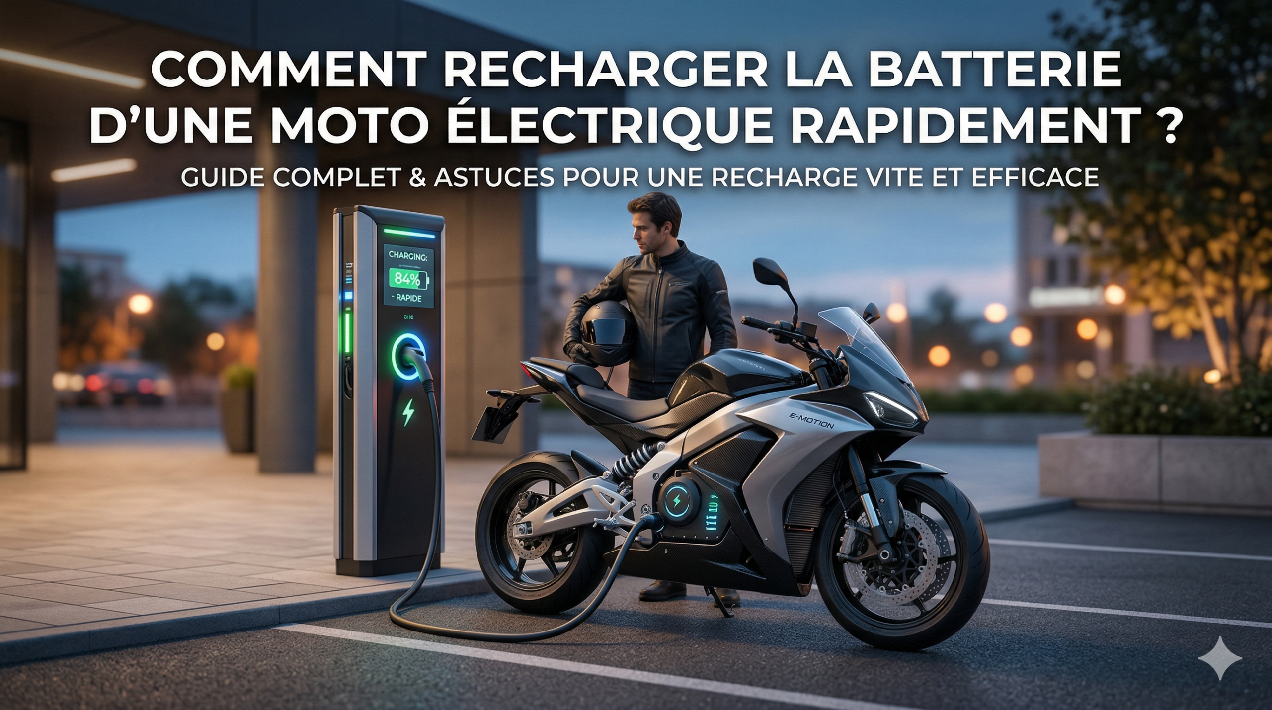 Comment recharger la batterie d'une moto électrique rapidement