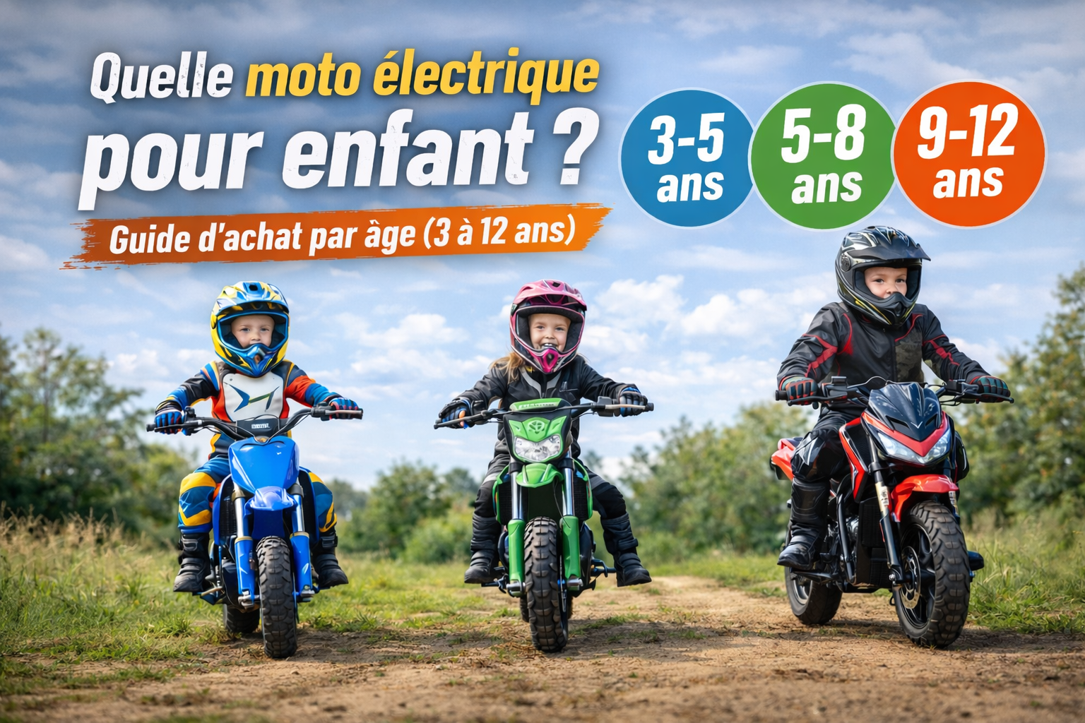 Quelle moto électrique pour enfant ? Guide d'achat par âge (3 à 12 ans)