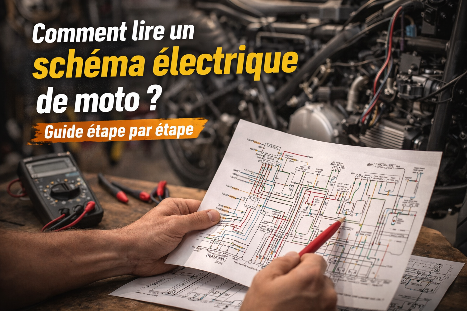 Comment lire un schema electrique de moto ? Guide etape par etape