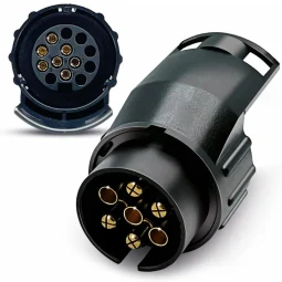 1/5/10PC Wholesale 7 Pin To 13 Pin Plug Adapter Durable Trailer Connector 12V Towbar Towing Socket Car Truck Caravan Accessories